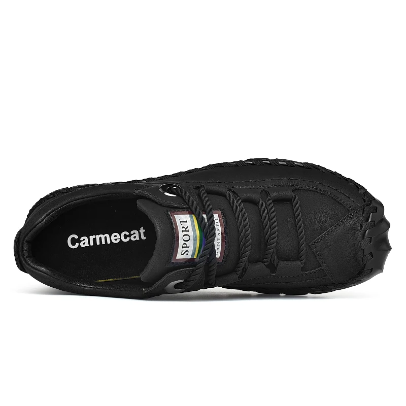 Vancat 2019 New Fashion Leather Spring Casual Shoes Men's Shoes Handmade Vintage Loafers Flats Hot Sale Moccasins Sneakers