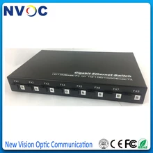 2 шт./лот, 8 волокон(8B, SM, Dual Fiber, 20 км, SC порт) 100 Мбит/с+ 2 1000 м RJ45 порт s, евро мощность, неуправляемый Ethernet волоконно-оптический коммутатор