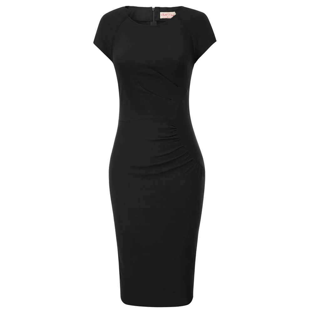 

2018 Women Office Dress Retro Vintage Black Green Fitness Casual Party Dresses Elastic Sexy Business Bodycon Work Pencil Dress