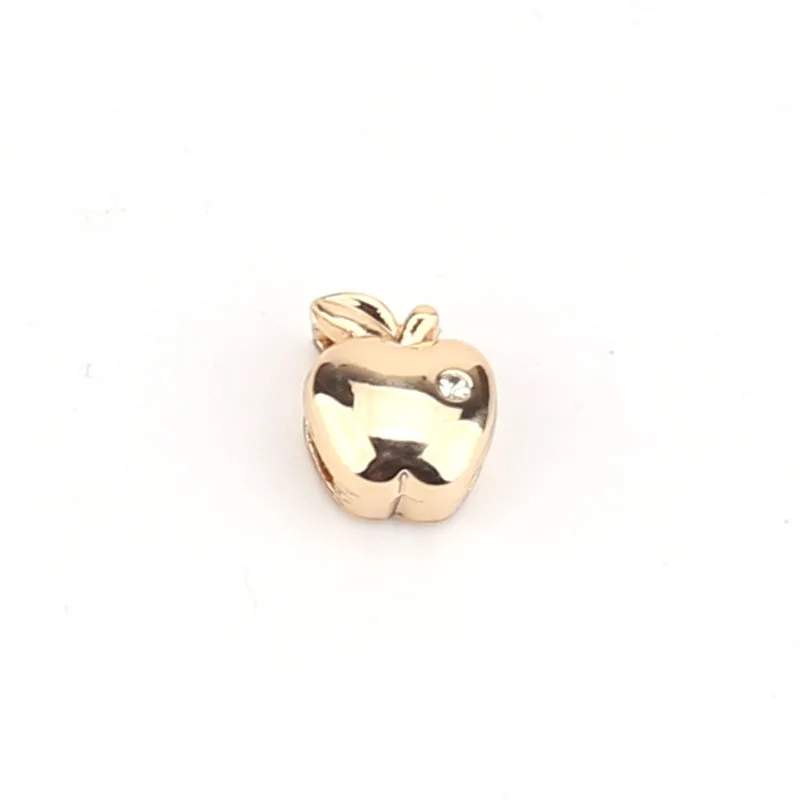 Серебро золото розовое покрытием apple charm Разъемы подходят для изготовления