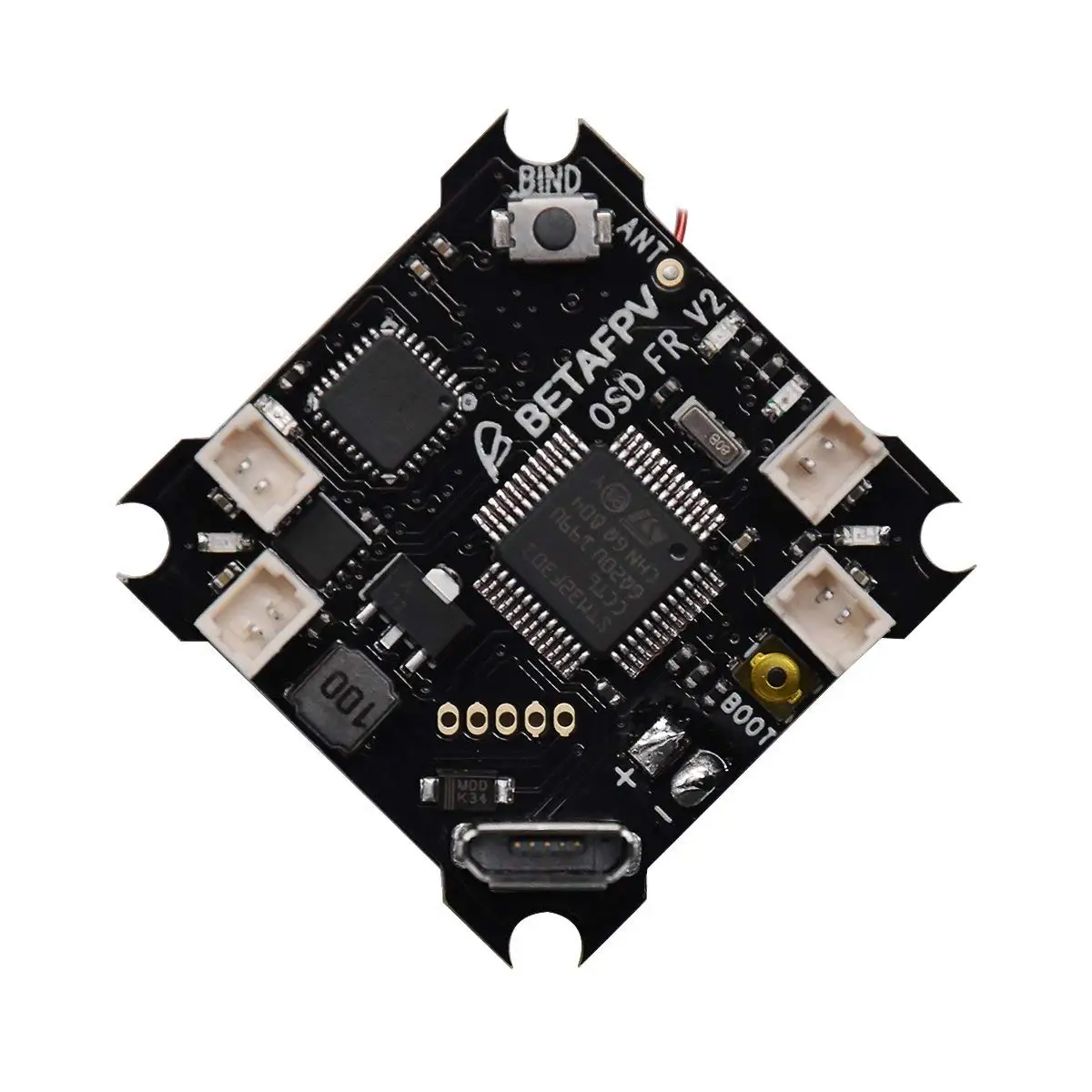 

BETAFPV F3 Brushed Flight Controller V2 Upgrade Version Integrated with OSD Frsky Receiver