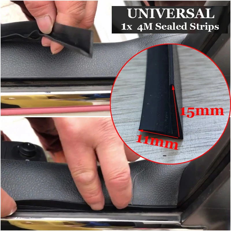 1 шт. черный Высокое качество авто двери окна отделка края литье резиновые