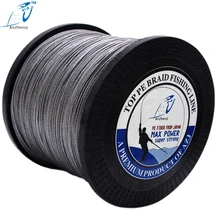 Azj нового оплетка линия 1000 м 8 отрезков Супер Сильный Multifilament ЧП плетеная Рыбалка линии для морской Рыбалка 12-200lb озеро реки