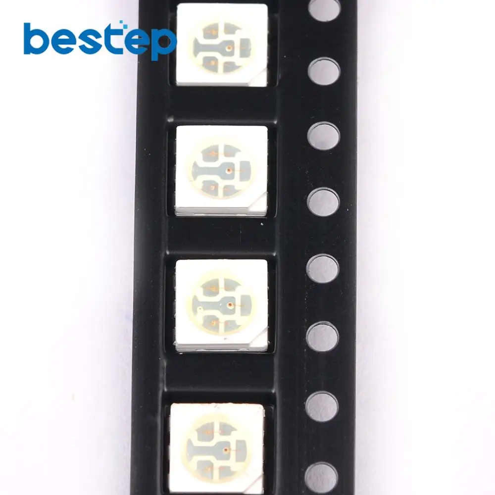 200 шт. 5050 SMD SMT СВЕТОДИОДНЫЙ ультра яркий RGB светильник Диодная лампа PLCC-6