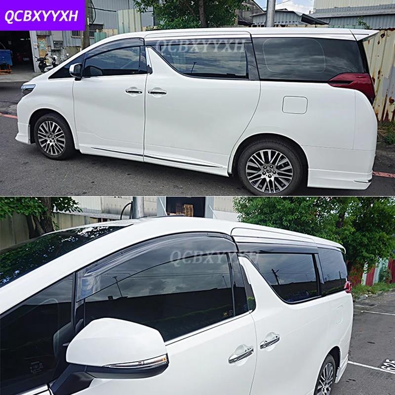 Автомобильный стиль навесы 4 шт./лот оконные козырьки для Toyota Alphard 2010- солнцезащитный экран наклейки чехлы