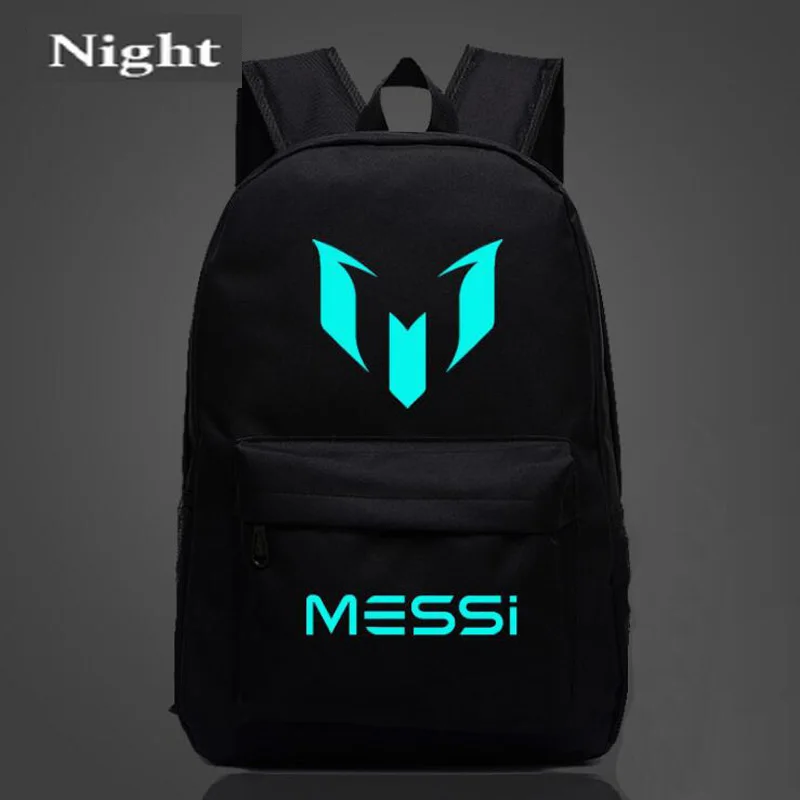 Logo Messi Backpack font b Bag b font Men Boys Barcelona Travel font b Bag b