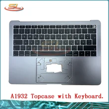 A1932 Topcase with Keyboard Top Case Space Grey for MacBook Pro Retina 13″ A1932 Palm rest Topcase with UK GR German Keyboard