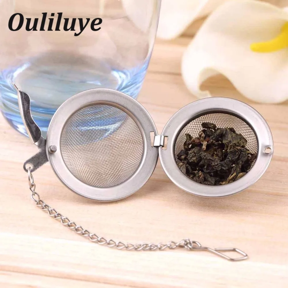 

1PCS Stainless Steel Tea Mesh Infuser Strainer Gadget Mesh Ball Tea Infuser Strainer for Teakettle Tea Filter Kitchen Drinkware