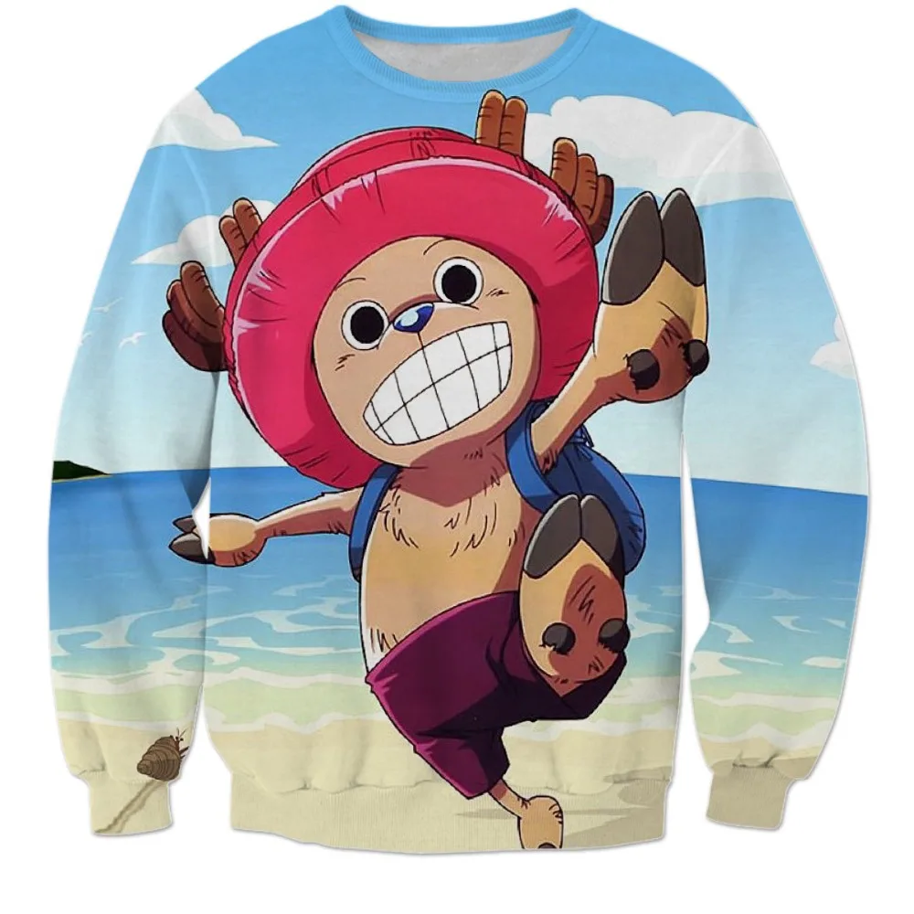 Klasik Japanes Anime One Piece Tony Tony Chopper 3d Kaus Wanita Pria