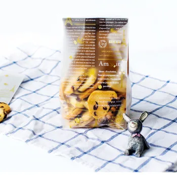 

100pcs Cellophane Scrub Gift Bag For Bakery Cookie Macaron Packing Packaging Christmas 9.5*24.2cm