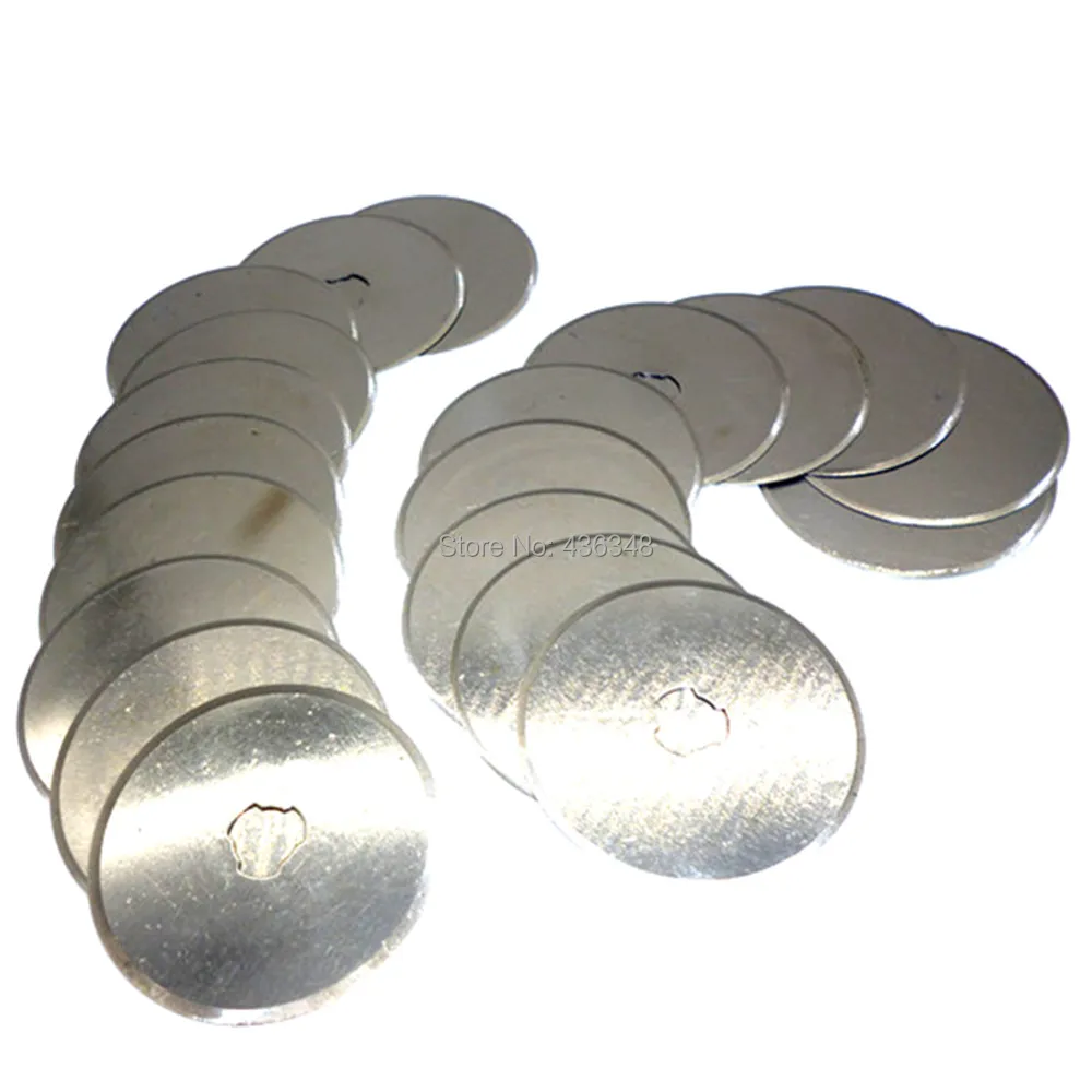 

20pcs 45mm Rotary Cutter Disc Blade Replacement Refill Blades Fabric Vinyl Paper Patchwork Leather Sewing Tools Circular Cut Kit