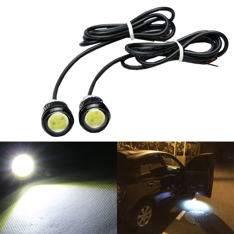 Waterproof Eagle Eye LED Fog light Red 23mm 12V For Boat Car Motorcycle 2X