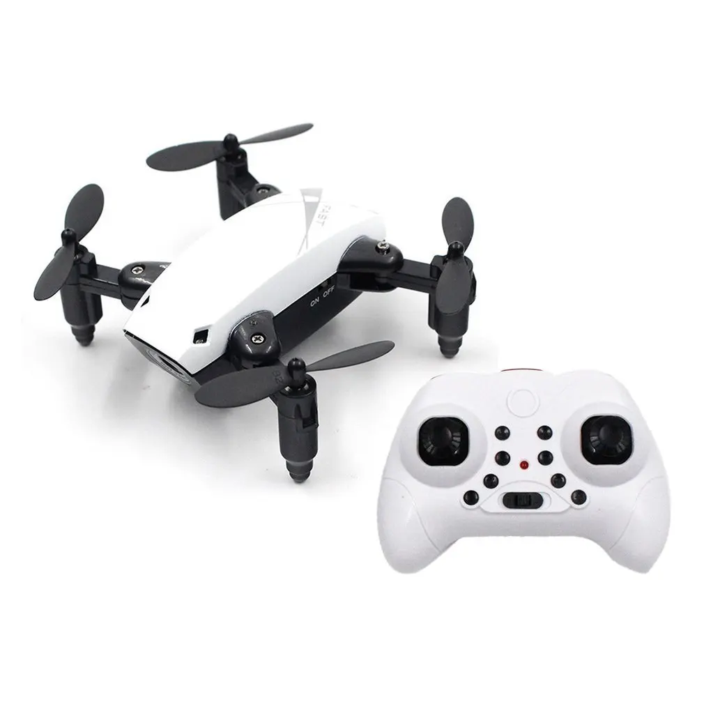 S9 Mini RC Drone 2.4G 4CH 6-Axis Foldable RTF Quadcopter Altitude Hold One-Key Return Helicopter Headless Aircraft - Цвет: white