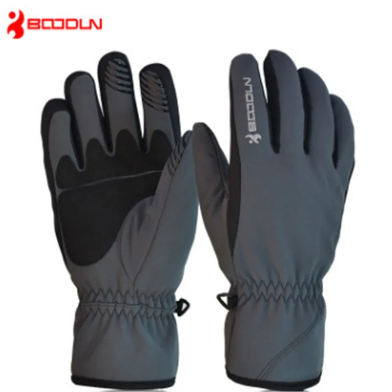 Boodun القفازات الشتوية التزلج الدفء نارية outdoors والسلع الرياضية ارتداء مقاومة عدم الانزلاق خمسة اللون للاختيار