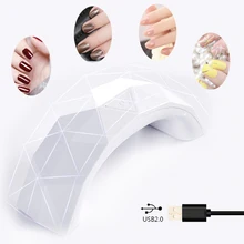 MayCreate 9 Вт Сушилка для ногтей светодиодный светильник для Гель-лак для ногтей лечебный ультрафиолетовый свет Сушилка для ногтей инструменты для маникюра с таймером 30s