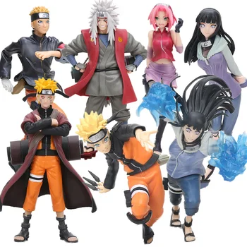 

Naruto Shippuden Uzumaki Naruto Gals Hyuuga Hinata Jiraiya Haruno Figurine Naruto PVC Figures Toy Collection Model Dolls