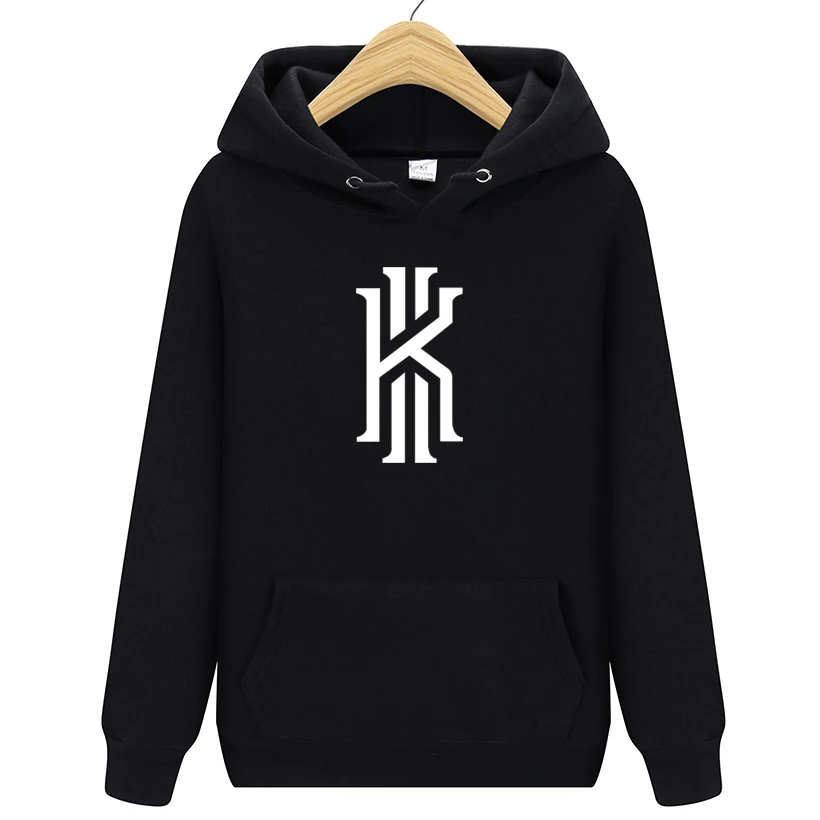 

New Kyrie Irving Printed Hooded Hoodies Men Autumn Winter Cotton Long Sleeve Hip Hop Kyrie Irving Streetwear Clothing