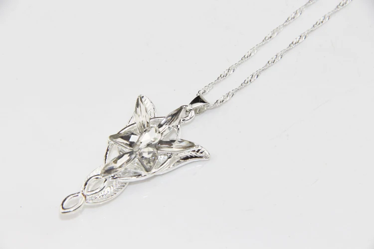 ZRM Fashion Arwen Evenstar Necklace The Elves Princess Crystal Cubic Zirconia Stone Pendant Jewelry For Women Gifts | Украшения и