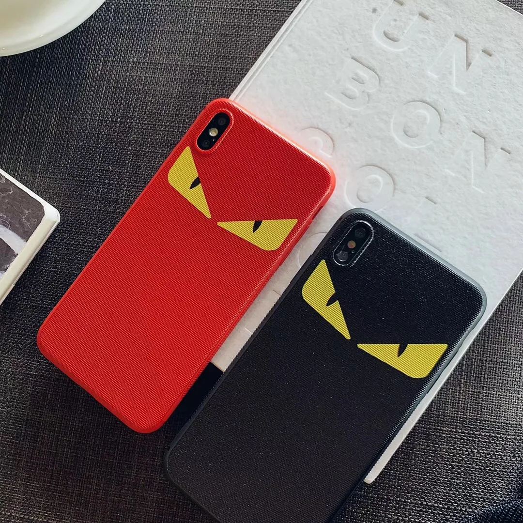 

NEW Italy Brand Non-slip Devil eyes phone case cover for iphone X XS Max Xr 7 7plus 8 8plus 6 plus fashion soft back conchiglia