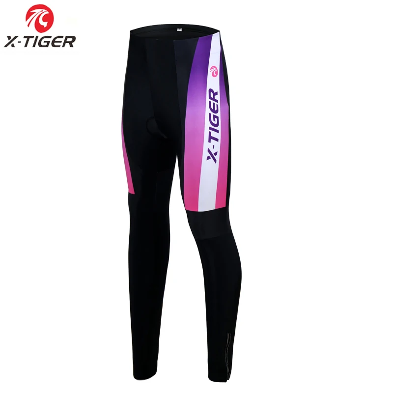 X-Tiger Pro Женские сохраняющие тепло для горного велосипеда с лямками брюки с 3D гелевыми подушечками зимние мотобайк, велосипед, велотренажер комбинезон для женщин - Цвет: Winter Pants