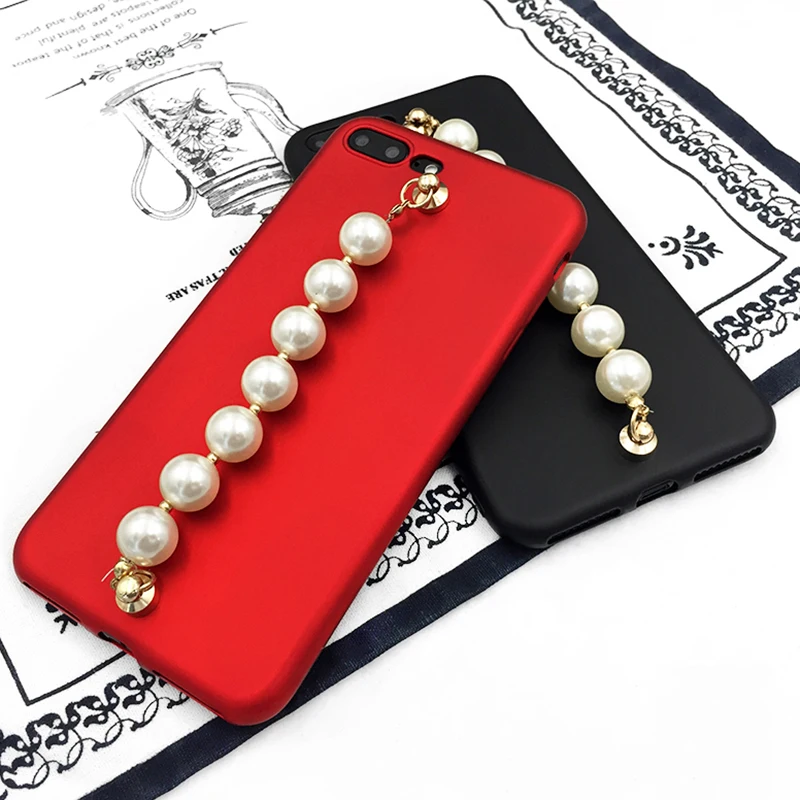 LOVECOM-New-Shining-Candy-Color-DIY-Luxury-Bling-Glitter-Pearl-Chain-For-iphone-6-6S-Plus (1)