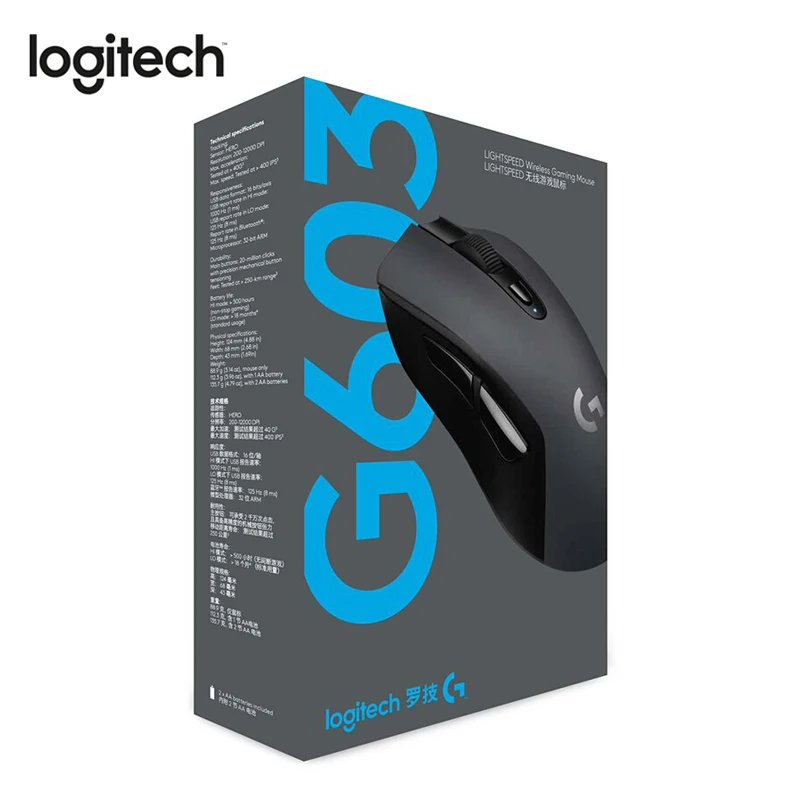 1 Pcs Logitech G603 Lightspeed Wireless Gaming Mouse Hero Sensor 100 Dpi For Pc Battery For Mouse Gamer For Accessories Buy At The Price Of 34 In Aliexpress Com Imall Com 1 Pcs Logitech G603 Lightspeed Wireless Gaming Mouse Hero Sensor 100 Dpi For Pc Battery For Mouse Gamer For Accessories Buy At The Price Of 34 In Aliexpress Com Imall Com