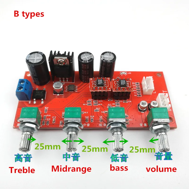 AD828 тональный предусилитель Плата усилителя с высокими частотами, басами, балансом, регулировкой громкости