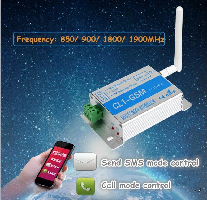 

GSM Remote Controller Mobile Phone Remote Control Switch Socket Remote Water Pump Motor Router Switch CL1-GSM