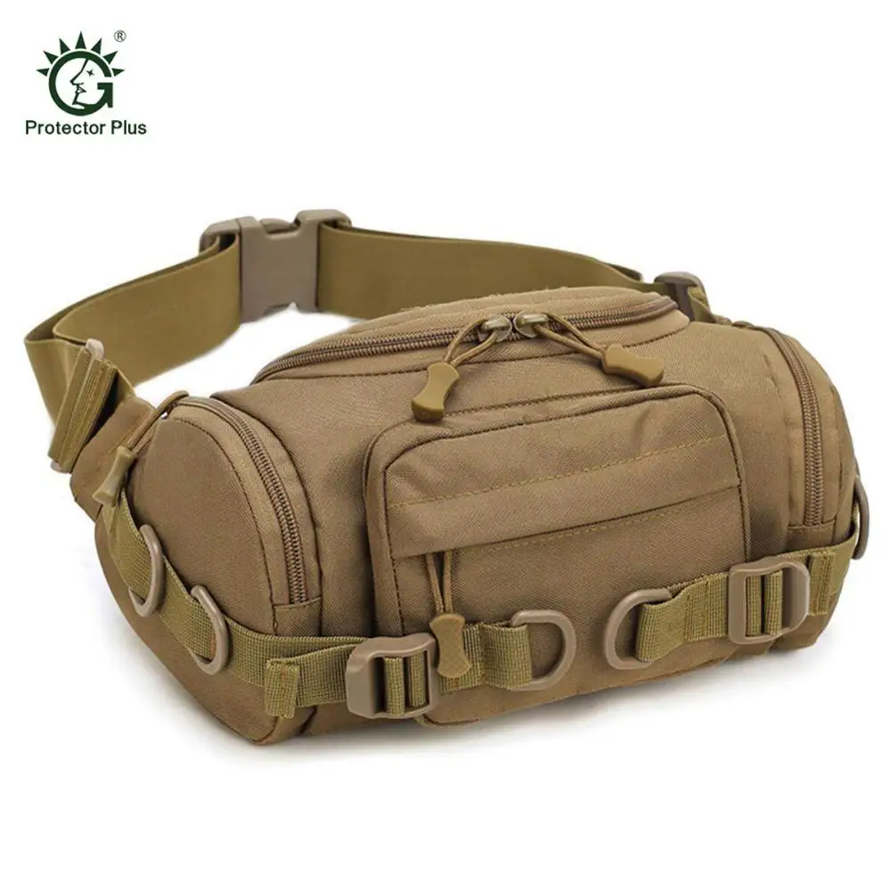 

Large Capacity Tactical Waist Bag Camouflage Military Army Pockets Outdoor Riding Bags multi-function Nylon Pack Running Bag