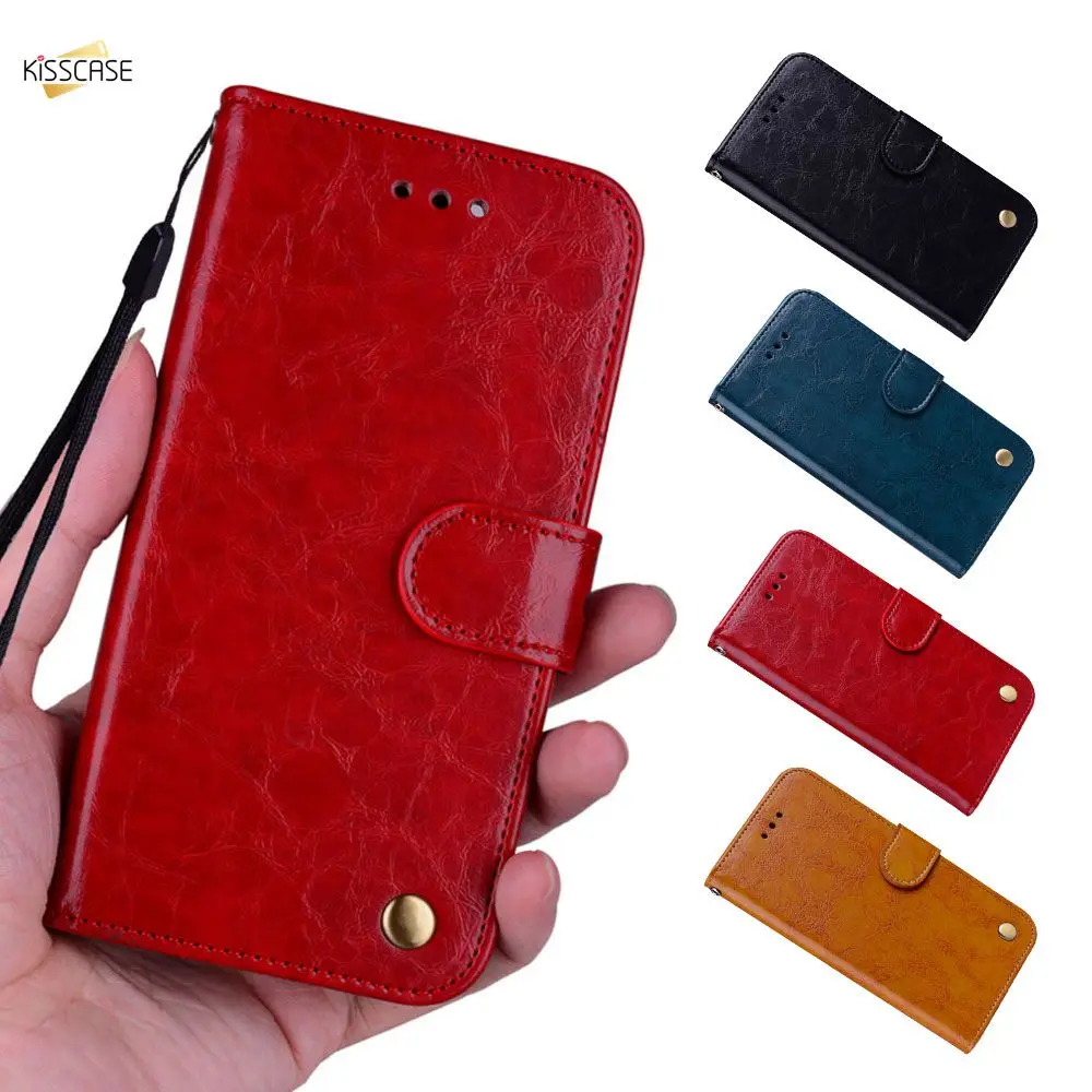 KISSCASE Бизнес кожаный чехол для Samsung Note 8 9 A3 S6 S8 телефона Edge S9 S10E S10 Plus A20 A30 A40 A50