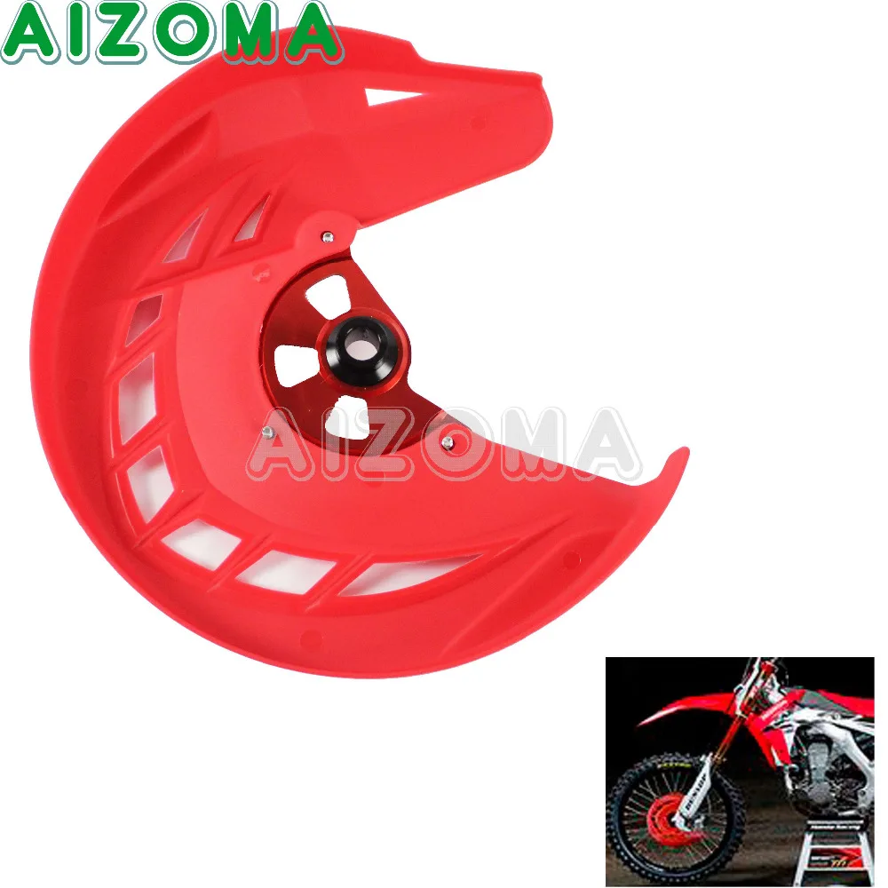 

Dirt Bike Red X-Brake Front Brake Disc Rotor Guard Cover Protector for Honda CRF 250 L/M CRF250L CRF250M 2012-2016