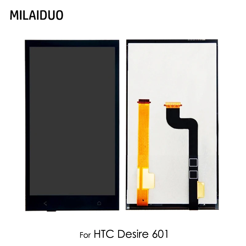 Beste Lcd scherm Voor Htc Desire 601 Touch Screen Digitizer Sensor Glas Monitor Panel Module Vergadering Vervanging Black No Frame