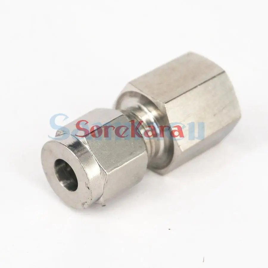 M10x1 M14x1.5 Male 304 Stainless Steel Pipe Compression Fitting Tube Connector 