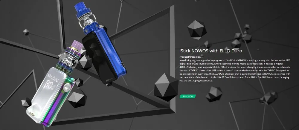 Eleaf iStick Nowos With Ello Duro