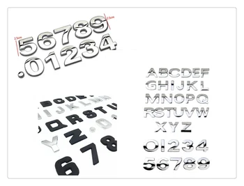 

High quality auto styling 3D metal digital letter car sticker black silver for Chevrolet Cobalt Celta West Uplander Cavalier
