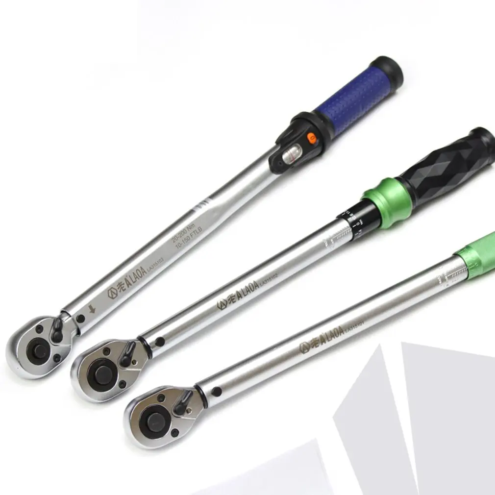 

LAOA LA352035 1/2" Drive Ratchet Click Torque Wrench 5-350n/m Reversible Spanner Hand Tool Bike Car Repair Twist Sockets