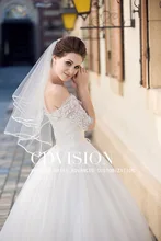 2018 New Arrival Woman Wedding Veil Accessories Two Layer Ribbon Edge White Ivory Wedding Party Bridal Veils With Comb