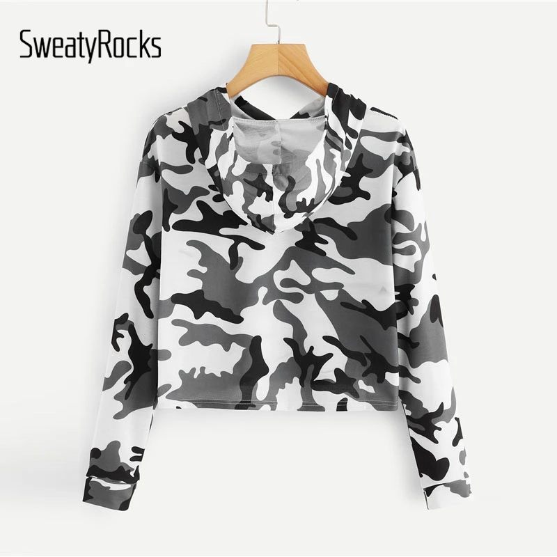 SweatyRocks إلكتروني الشريط كامو طباعة المحاصيل مقنعين البلوز النساء طويلة الأكمام جيب الجبهة هوديس الشارع الشهير الخريف عارضة قمم SweatyRocks إلكتروني الشريط كامو طباعة المحاصيل مقنعين البلوز النساء طويلة الأكمام جيب الجبهة هوديس الشارع الشهير الخريف عارضة قمم