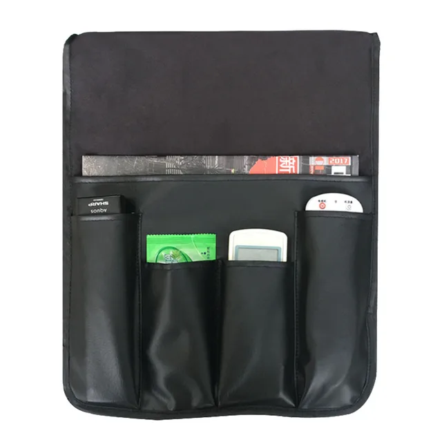 Cheap Home PU Leather Large Capacity Sofa Armrest Anti-slip Living Room Soft Chair Waterproof Storage Bag Practical Multi Pocket