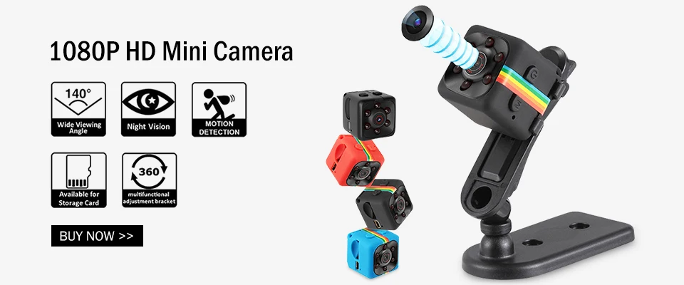 SQ11 1080 P Мини Камера Видеорегистраторы для автомобилей DV Камера спортивная видеокамера Sport, видеорегистратор с разрешением Full HD USB/ТВ 140 с