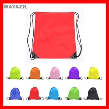 100 шт./лот) Размер 34x42 см 10 цветов оптом 210D полиэстер школа drawstring рюкзак дети