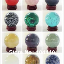 40 мм смешанные материалы кварц авантюрин опал бирюза Малахитовый камень круглый шар Сфера украшение дома ремесла торговля