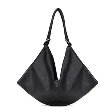 Marque Conception Euro Style Casual Femmes Sac À Main Épaule Grand Sac Hobo pour Dames Souple PU Sac En Cuir Bolsas Noir