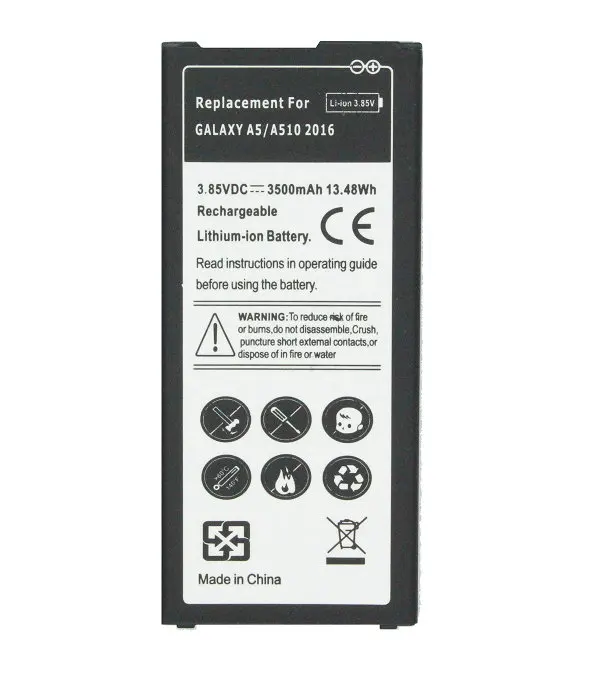 3500 мАч/13.48Wh EB-BA510ABE запасная батарея для Samsung Galaxy A5 2016 Edition A510 SM-A510F A5100 A51 A510F + номер