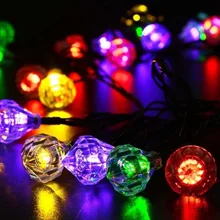 Милая Солнечная Алмазная гирлянда, сказочные гирлянды, лампа, 20 светодиодный 4,8 М, светодиодный лампы с тематикой из сказок, для свадебного фестиваля, вечерние украшения сада