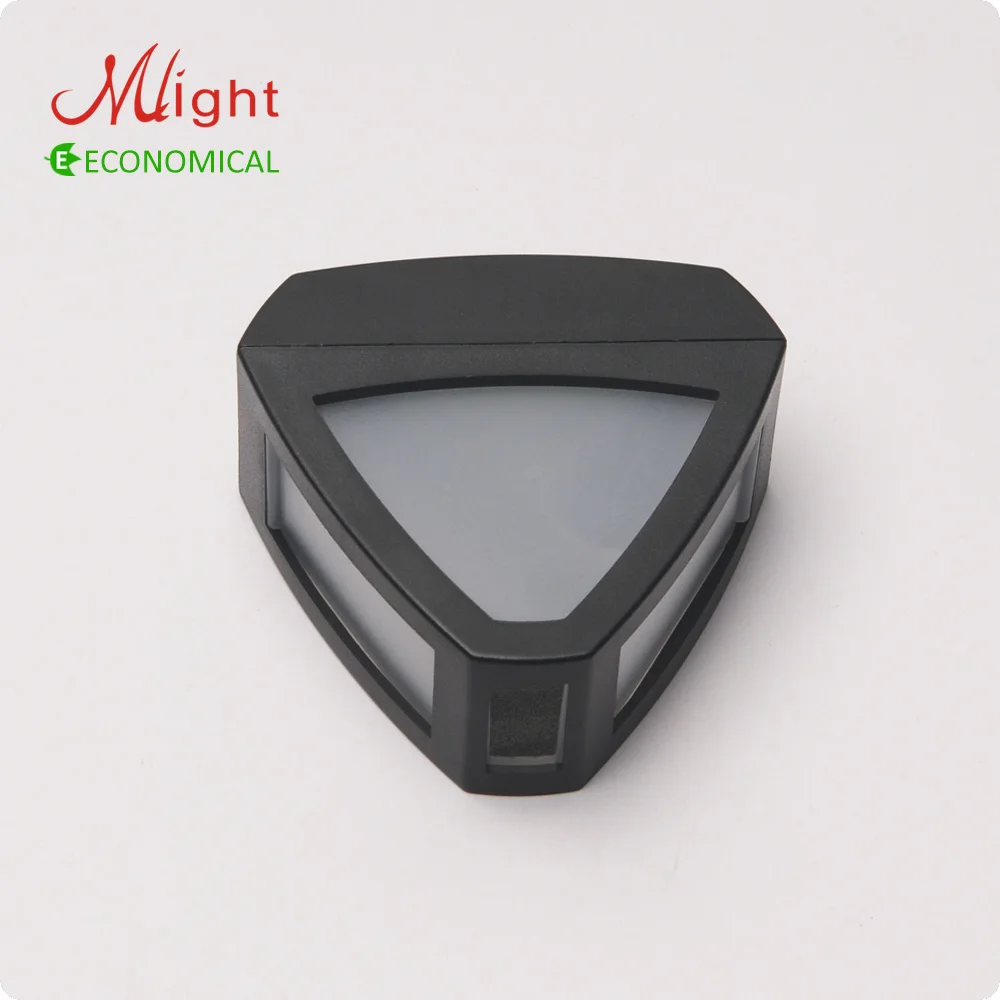 LED Solar Powered Wall Light Fence Lamp Rechargeable ...