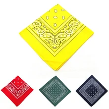 Bandana de ciclismo transpirable Multi función bufanda grande Estilo Vintage impreso sin costuras de algodón vincha envoltura Kerchief para Mujeres Hombres