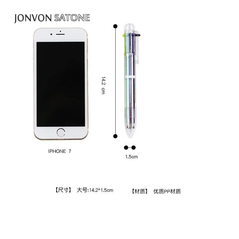 Jonvon Satone 50 шт. оптовая продажа цветная масляная ручка с прессом 6 в 1 искусственные