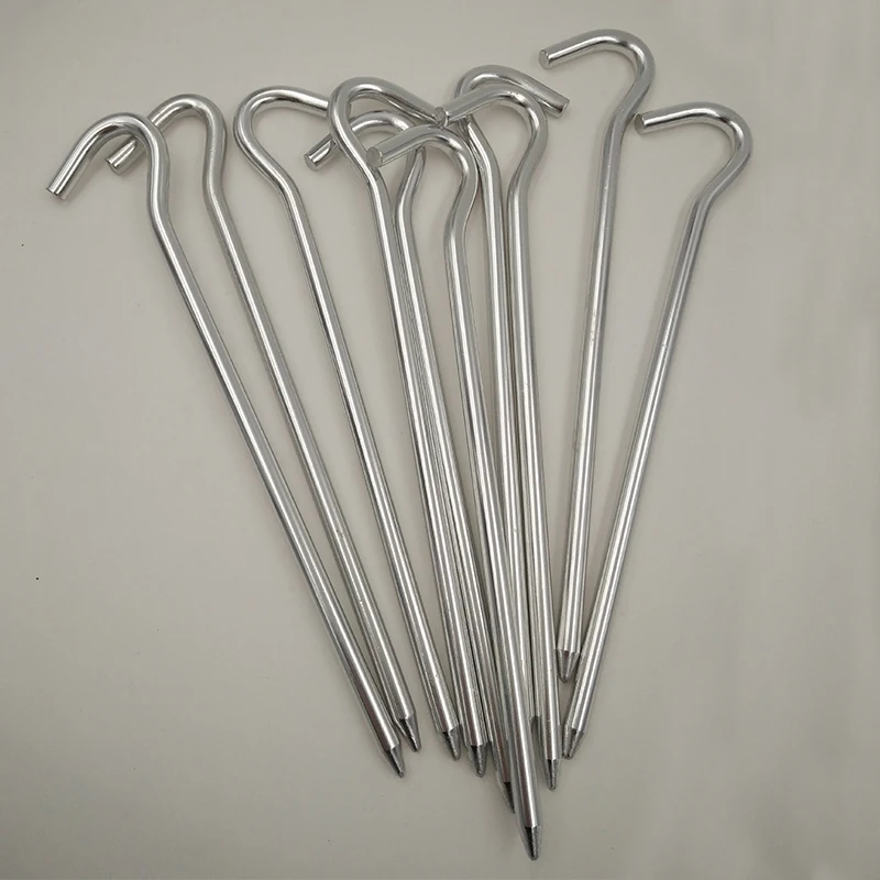 5pcs//lot Tent Pegs 18cm Aluminum Tent Stake with Rope Camping Tent Supplies New