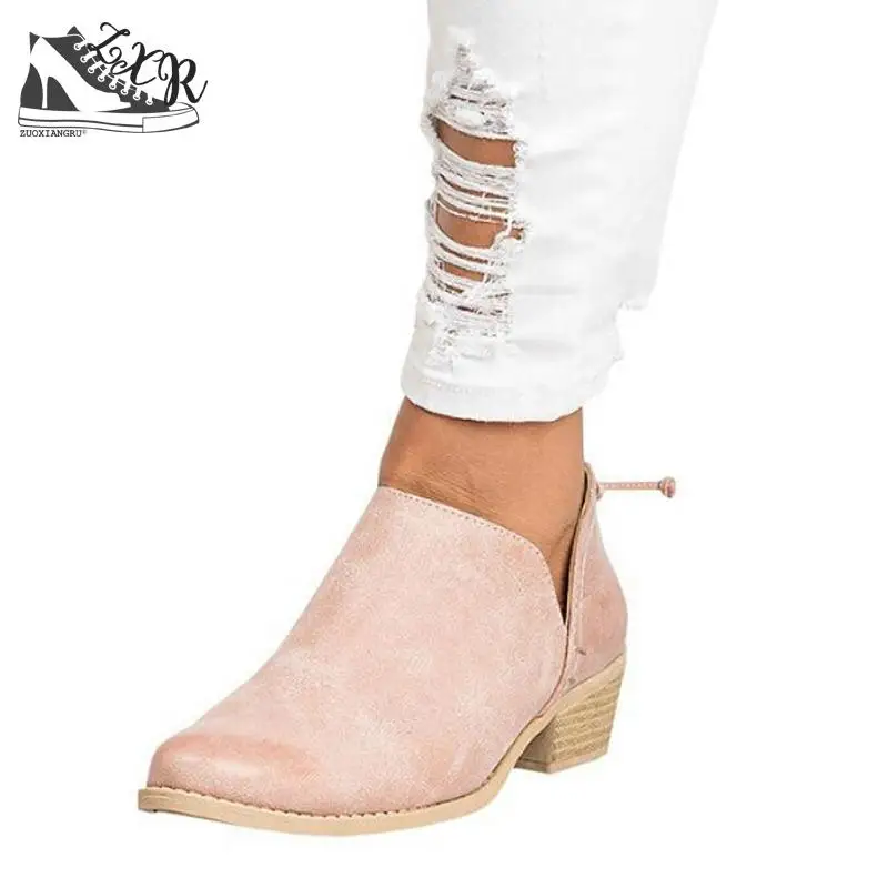 

Spring And Autumn Women Butterfly-knot Chelsea Boots Med High Heels Pointed Toe Shoes Square Heel Pink White Black Women Boots